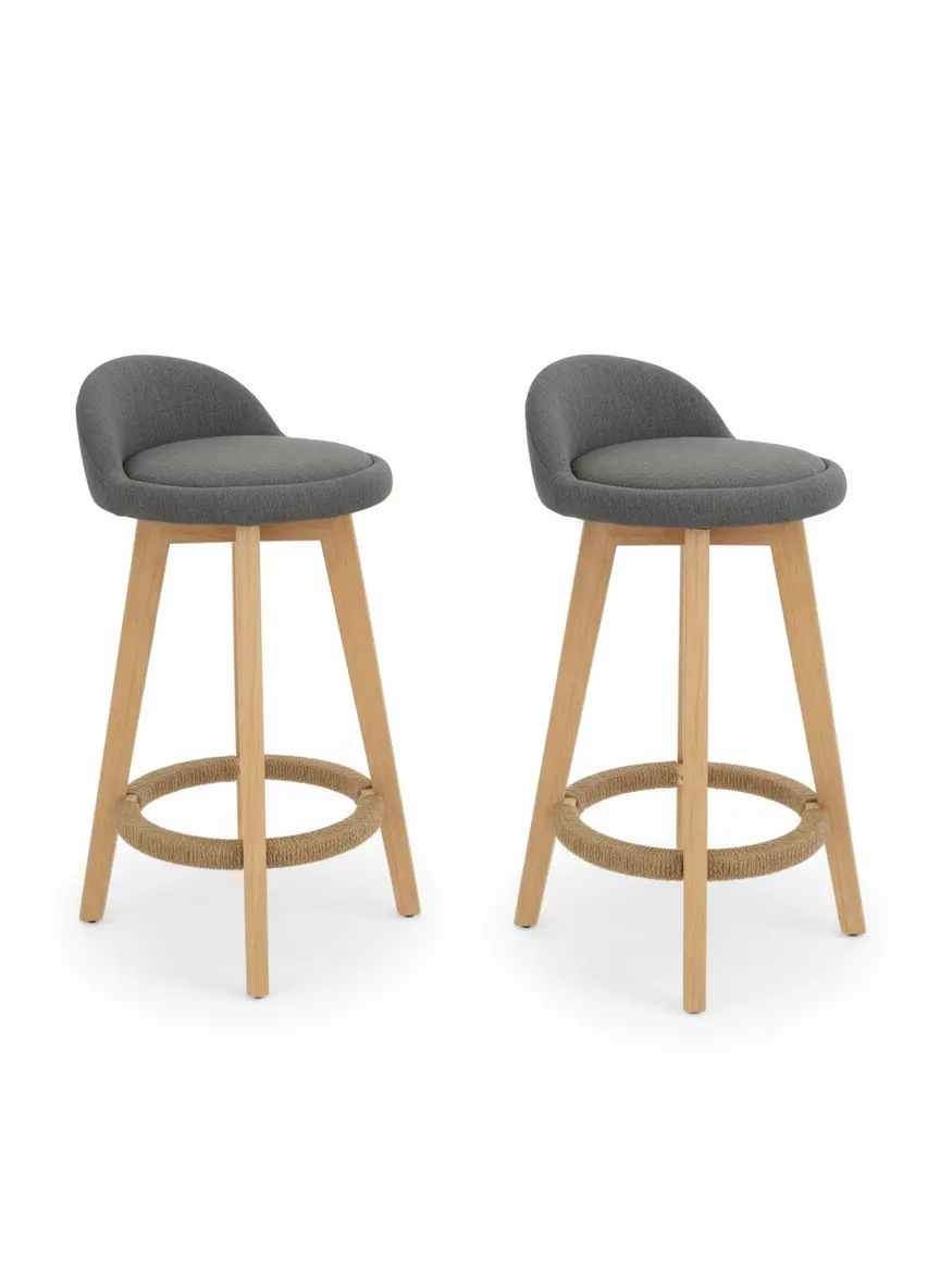 Silla de Bar Marsella Gris 63 cm x 2 Unidades