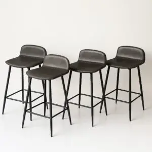 Silla de Bar Oxford Gris 63 cm