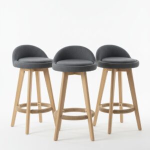 Silla de Bar Marsella Gris 63 cm x 3 unidades