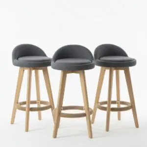 Silla de Bar Marsella Gris 63 cm x 3 unidades