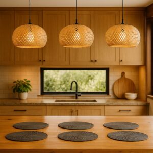 Lampara de Mimbre unidad Capri