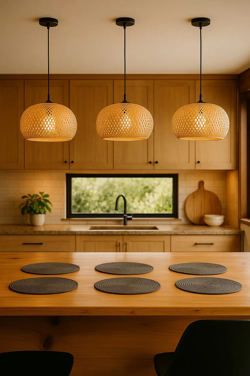 Lampara de Mimbre unidad Capri