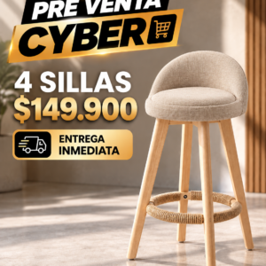 Silla de Bar Marsella Beige 73 cm x 4 unidades
