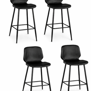 Silla de Bar New York 73 cm negra x 4 Unidades