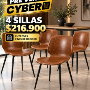 Silla Comedor New York Cafe 45cm pack 4 unidades