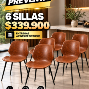 Silla Comedor New York Cafe 45cm pack 6 unidades