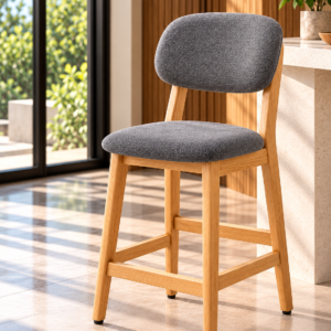 Silla de Bar Praga 63 cm, x 4 Unidades Gris