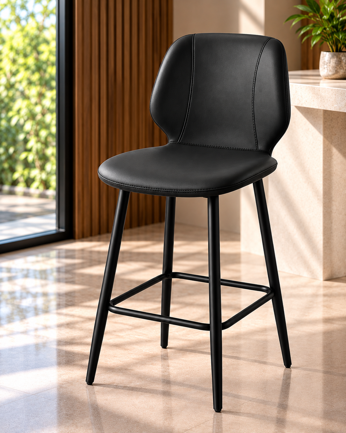 Silla de Bar New York 73 cm negra x 4 Unidades
